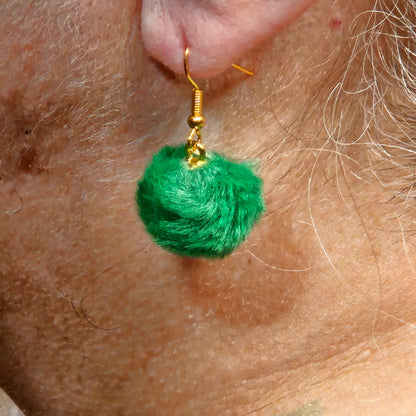 Dangle Earrings - Pompom